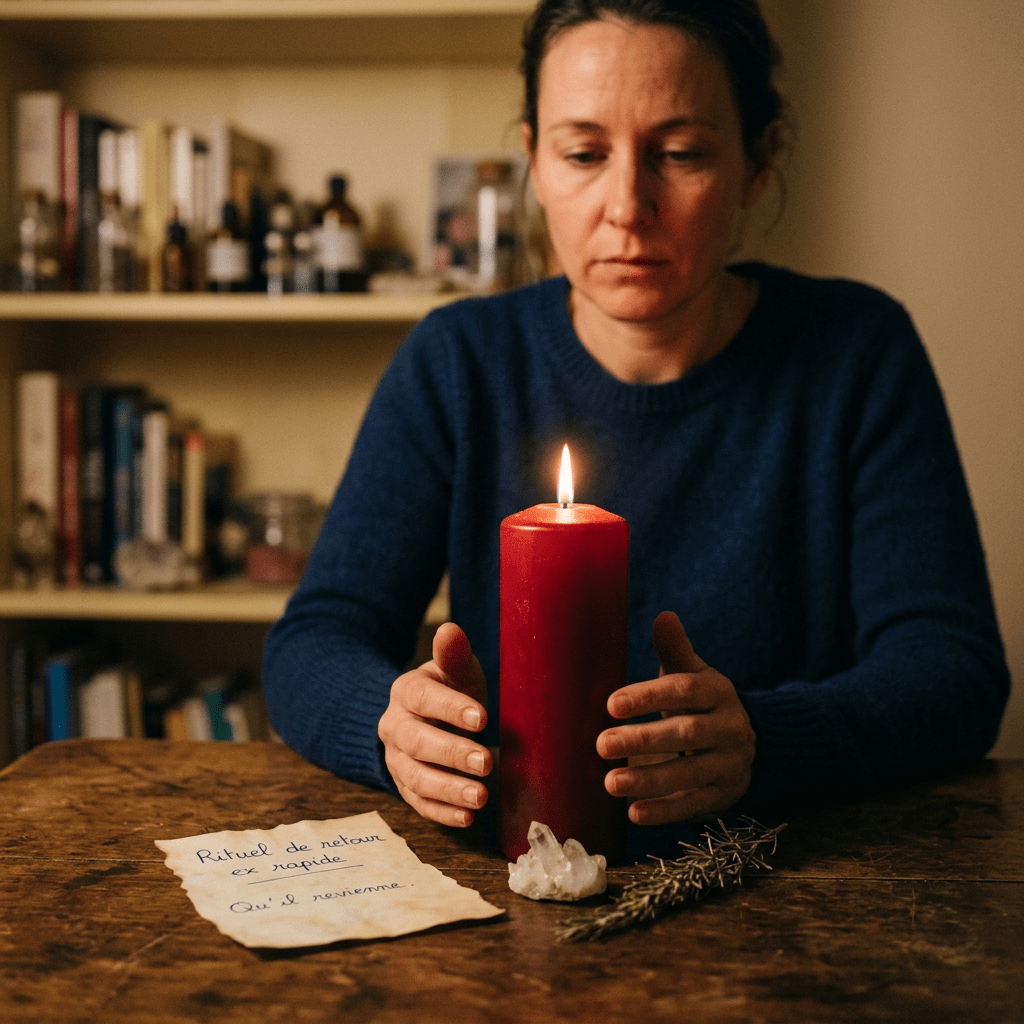 Découvrez le guide complet du rituel de retour affectif rapide par le Coach Spirituel Agboho. 25 ans d'expérience pour faire revenir son ex en quelques jours