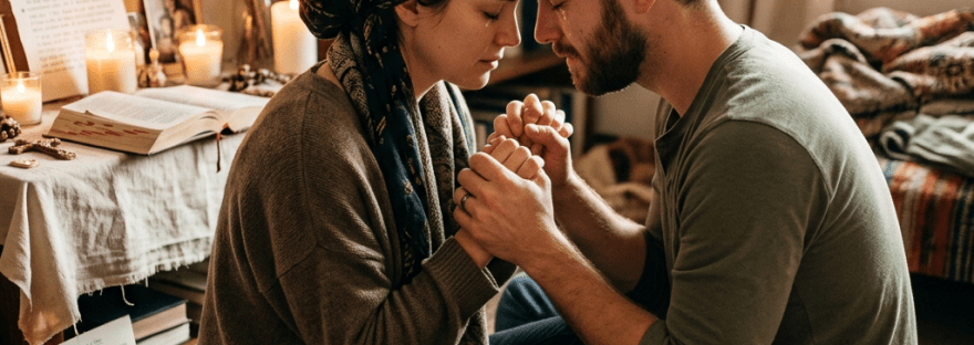 More powerful return affection prayer scene