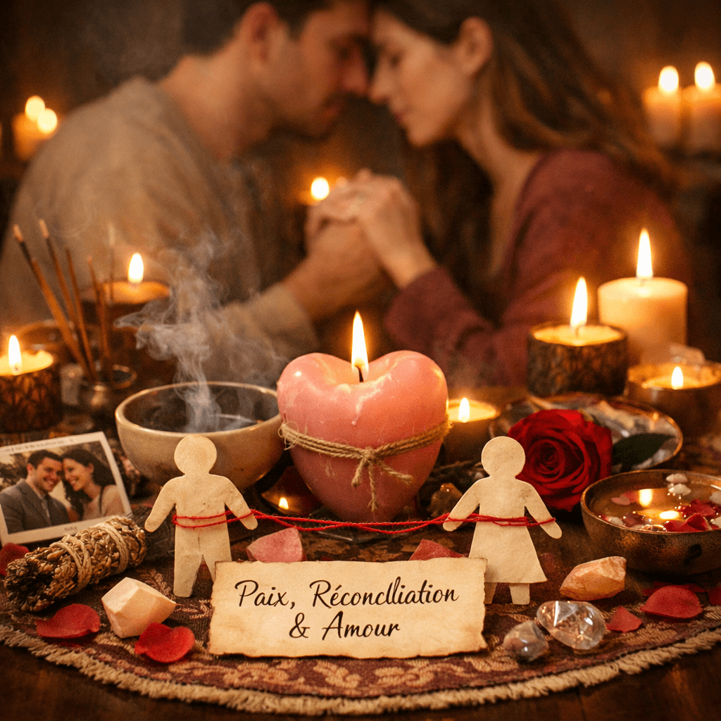 Découvrez le guide complet du rituel de réconciliation après une dispute par le Coach Spirituel Agboho. 25 ans d'expérience pour apaiser les conflits,