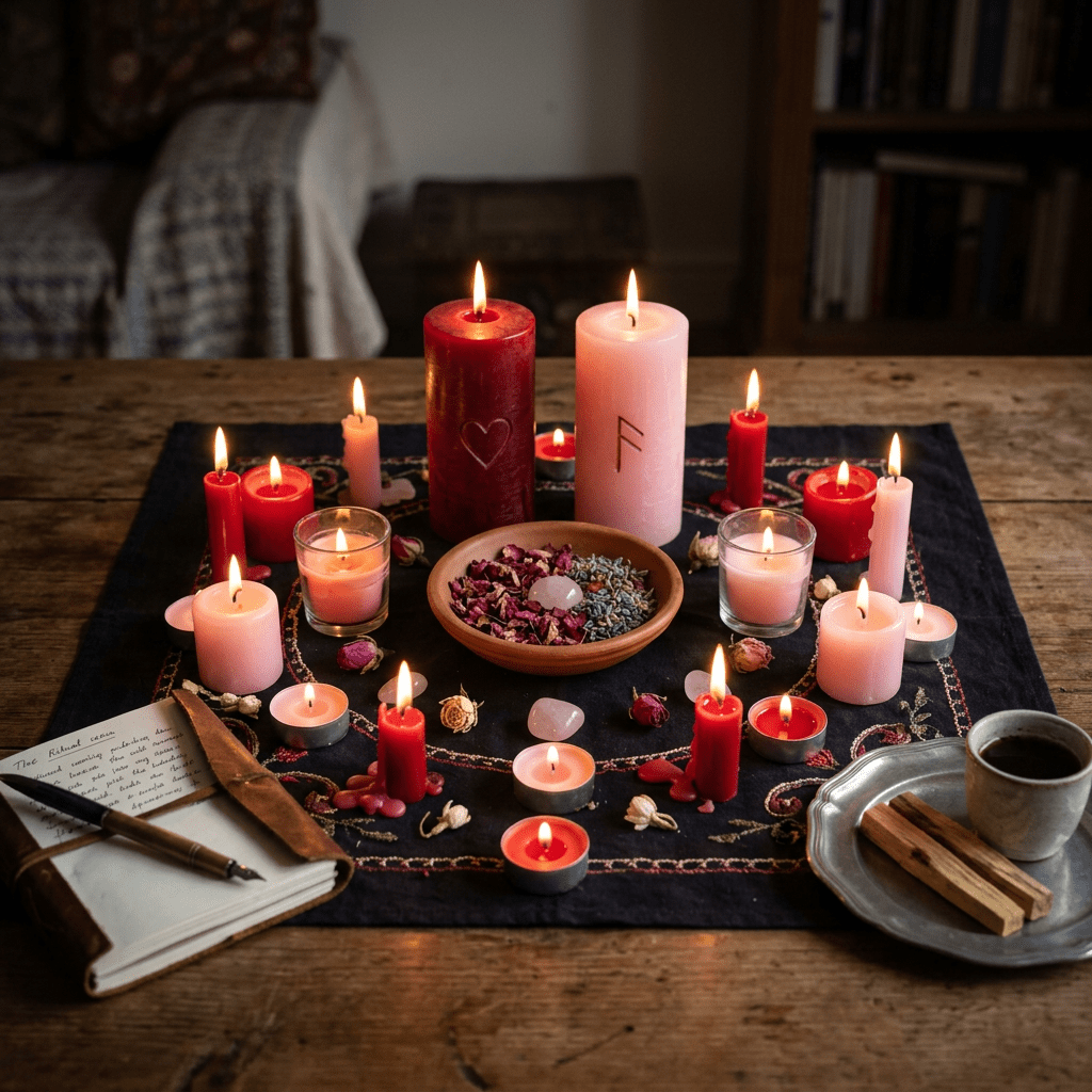 Découvrez le guide complet du rituel pour renforcer les sentiments par le Coach Spirituel Agboho. 25 ans d'expérience pour raviver la passion, améliorer la communication et consolider votre couple. Rituels puissants avec bougie