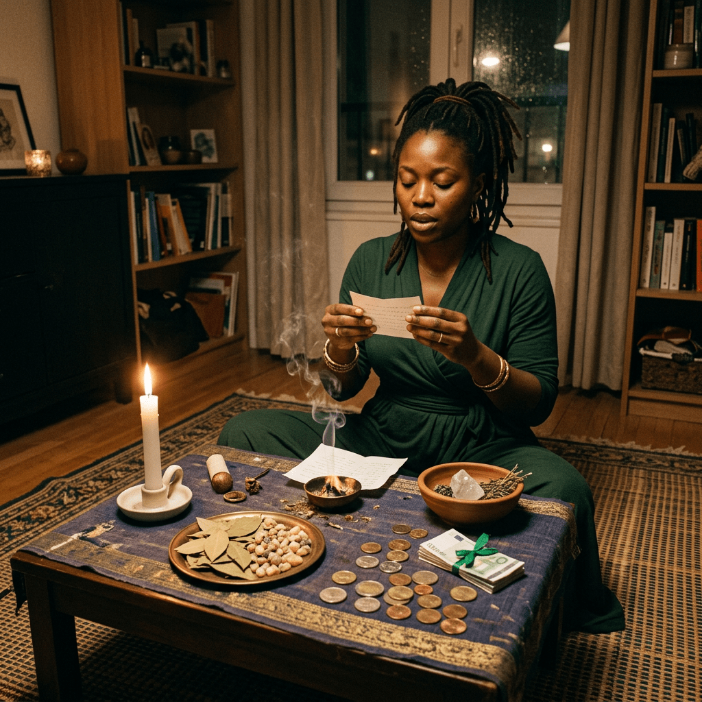 Découvrez le guide complet du rituel pour récupérer son argent par le Coach Spirituel Agboho. 25 ans d'expérience pour récupérer l'argent qui vous est dû, rétablir la justice financière et retrouver la paix. Rituels puissants avec bougie verte,