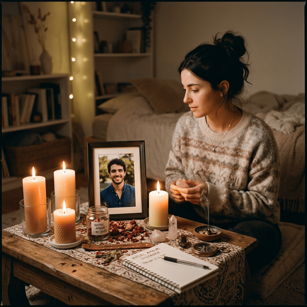 Découvrez le guide complet du rituel d'envoûtement d'amour à distance par le Coach Spirituel Agboho. 25 ans d'expérience pour toucher le cœur de l'être aimé, raviver la passion et réconcilier votre couple,